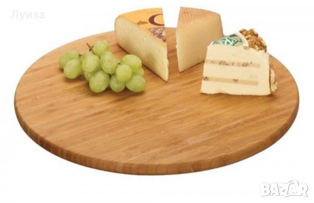 Бамбуково въртящо се плато за сервиране!, снимка 2 - Прибори за хранене, готвене и сервиране - 30410654