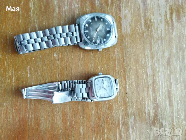 Винтидж часовници - стар рядък механичен швейцарски часовник VIALUX SUPER и  SEIKO AUTOMATIC 