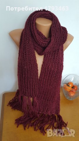 Ръчно плетен класически  шал, снимка 1