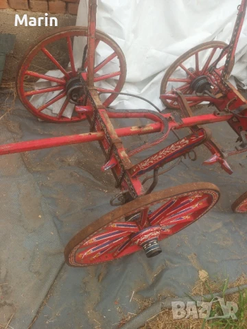 Ретро писана каруца за декорация, снимка 4 - Градински мебели, декорация  - 51239239