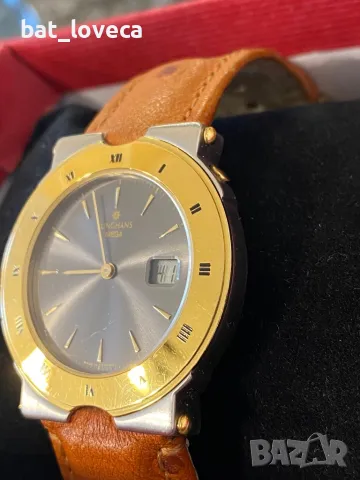 Часовник JUNGHANS MEGA със оригинална  щраусова кожа, снимка 2 - Мъжки - 48844121