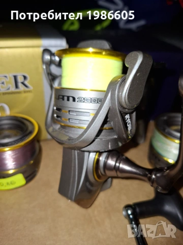 Макара Ryobi Slam 2000 NCRT + 3 оригинални резервни шпули + дръжки, снимка 3 - Макари - 54147856