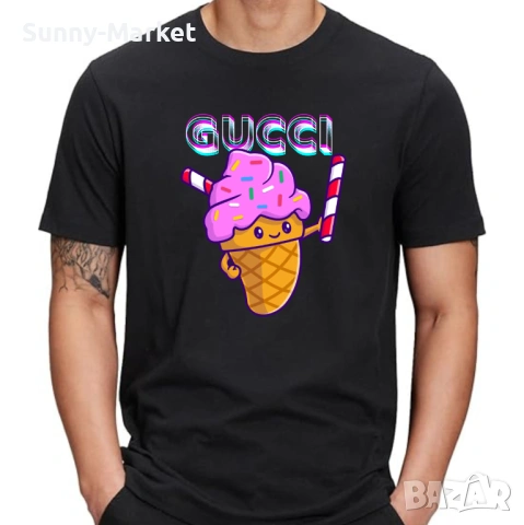 GUCCI Дамски мъжки и детски тениски с къс ръкав XS-6XL, снимка 2 - Тениски - 54102372