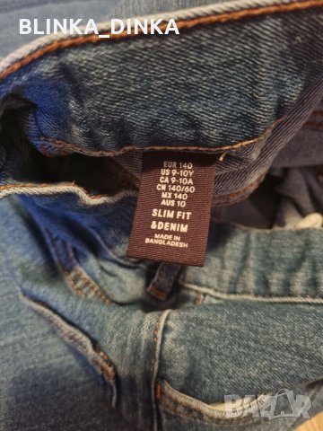 H&M дънки 140 см, снимка 3 - Детски панталони и дънки - 35018006