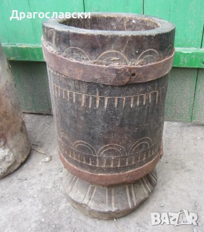 стари дървени чутури, чутора уред, битов кът, дървен, дървена, бутимо за масло, снимка 3 - Антикварни и старинни предмети - 29140278