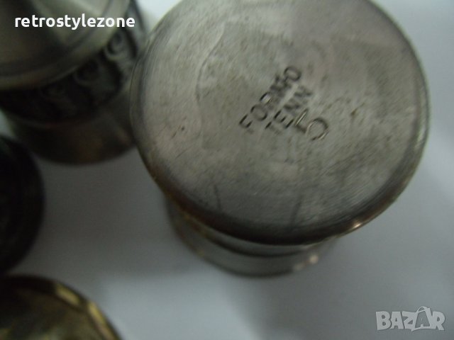 № 6968 лот - 5 броя стари метални чашки - различни видове , снимка 7 - Други ценни предмети - 40594309