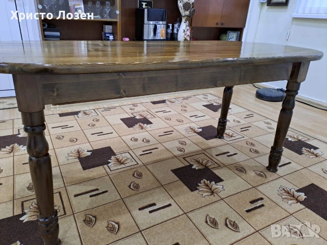 Продавам перфектна трапезна маса от масивно дърво, снимка 6 - Маси - 53989730