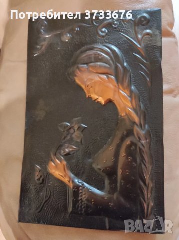 Медна пластика, 28/18 см., снимка 1