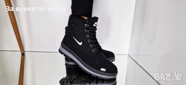 Nike Дамски Зимни Меки И Топли Боти С Пух Найк - Налични Различни Цветове Код P1790, снимка 4 - Дамски боти - 53001809