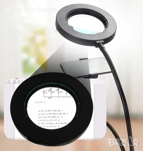 Настолна лампа с лупа с  72 LED светлини Meichoon, снимка 2 - Настолни лампи - 50034207