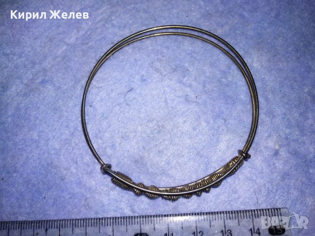 ФИНА ФИЛИГРАНЕН ТИП СРЕБРИСТА СТОМАНЕНА ХЕНД МЕЙД ГРИВНА 38002, снимка 6 - Гривни - 40867361