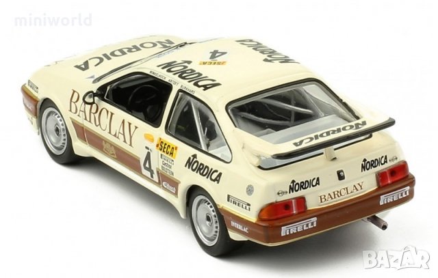 Ford Sierra RS Cosworth #4 Wolf Racing Barclay WTCC 24h Spa - мащаб 1:43 на IXO моделът е нов в PVC , снимка 4 - Колекции - 29677326