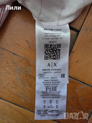 Дамска тениска Armani exchange , снимка 4 - Тениски - 55874331