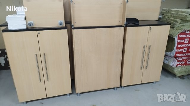 Офис шкаф - двукрил гардероб с рафтове 80/45/123см с кюч, снимка 6 - Шкафове - 42291906