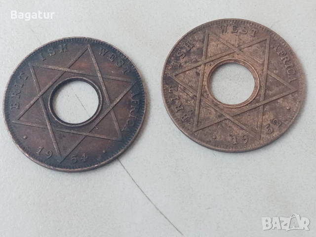 Британска Западна Африка,1952,54г,лот монети,British West Africa , снимка 9 - Нумизматика и бонистика - 51106750