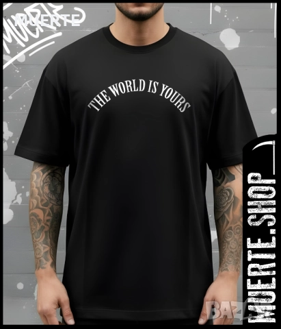 Черна тениска с щампа SCARFACE CHROME, снимка 2 - Тениски - 52203648