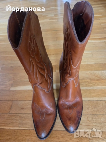 Каубойски ботуши ECCO 39 размер, снимка 2 - Дамски ботуши - 51595665