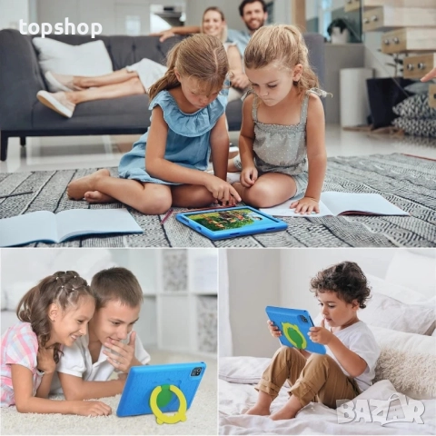 Нов Yicty Детски таблет 10.1" Android 13 с тъчскрийн 1280x800 IPS четириядрен 6GB RAM / 64GB ROM, снимка 6 - Таблети - 51636302