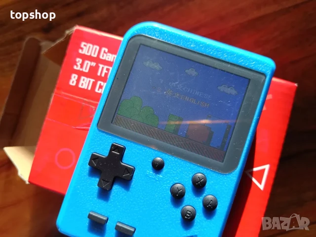 НОВА, ТЕСТВАНА, ПЕРФЕКТНА игрова конзола с класически 500 игри ETPARK, 3" IPS екран, преносима...., снимка 10 - Nintendo конзоли - 50502033