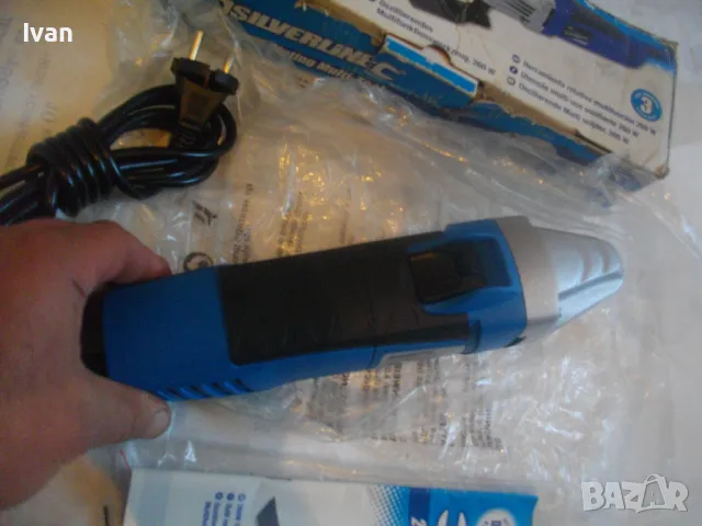 НОВ ИТАЛИАНСКИ ЕЛЕКТРИЧЕСКИ РЕНОВАТОР МУЛТИИНСТРУМЕНТ 260 ВАТА SILVERLINE MULTI-TOOL 243574, снимка 12 - Други инструменти - 48562985