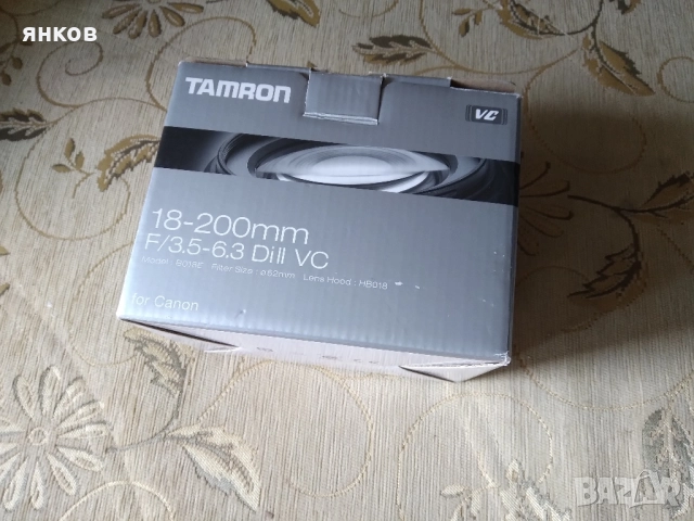 Предлагам нов фото обектив Tamron 18-200mm. за Canon.
