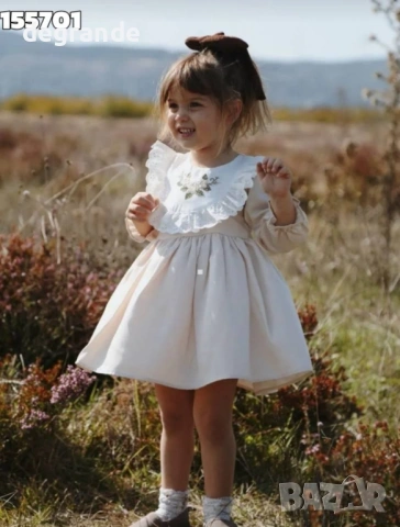  🧸Страхотна рокля пепел от рози, снимка 2 - Детски рокли и поли - 54010561