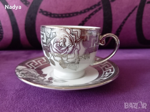Красив порцеланов сервиз за кафе, снимка 2 - Сервизи - 51645201