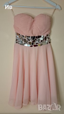 Официална розова рокля , снимка 1 - Рокли - 38990505