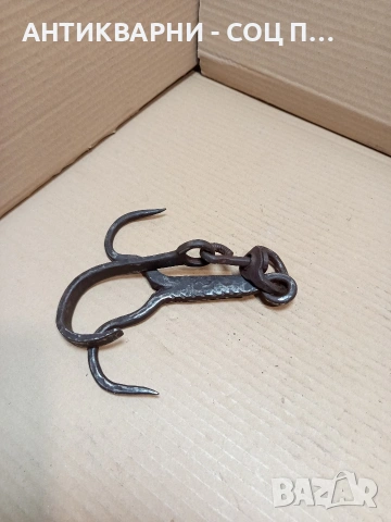 Соц Стар Ръчно Кован Ченгел За Дране На Животни 0.480кг. НОМЕР 779., снимка 9 - Антикварни и старинни предмети - 53878940