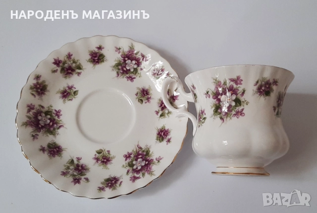ROYAL ALBERT - порцелан чаши сервиз чай кафе чинии 2 двойни сета , снимка 17 - Други ценни предмети - 52169912