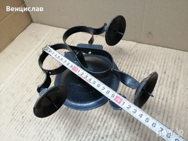 Стар Кован Стенен Свещник. , снимка 7 - Антикварни и старинни предмети - 37892237