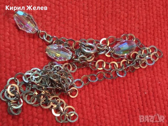 НЕЖНО СРЕБЪРНО КОЛИЕ СРЕБРО 925 с ЮВЕЛИРНО ФАСЕТИРАНИ БЛЕСТЯЩИ КРИСТАЛИ 42040, снимка 14 - Колиета, медальони, синджири - 44690692