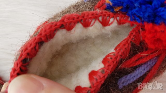  Детски пантофи от чиста вълна №19/20 - НОВИ, снимка 5 - Детски пантофи - 35026084