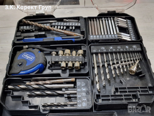 Винтоверт Scheppach C-DTB74/1-X + зарядно , батерия, аксесоари / куфар, снимка 3 - Винтоверти - 53918544