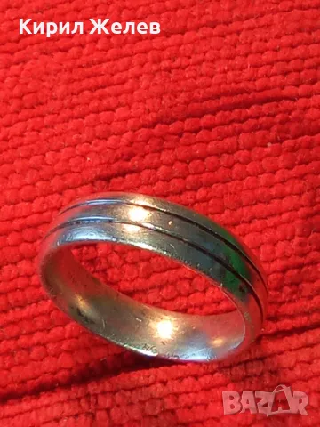 СТИЛНА СРЕБЪРНА ХАЛКА ПРЪСТЕН с ГРАВИРАНО ИМЕ Jacqueline / ЖАКЛИН Марково СРЕБРО 925 FZ 48898, снимка 14 - Пръстени - 50061221