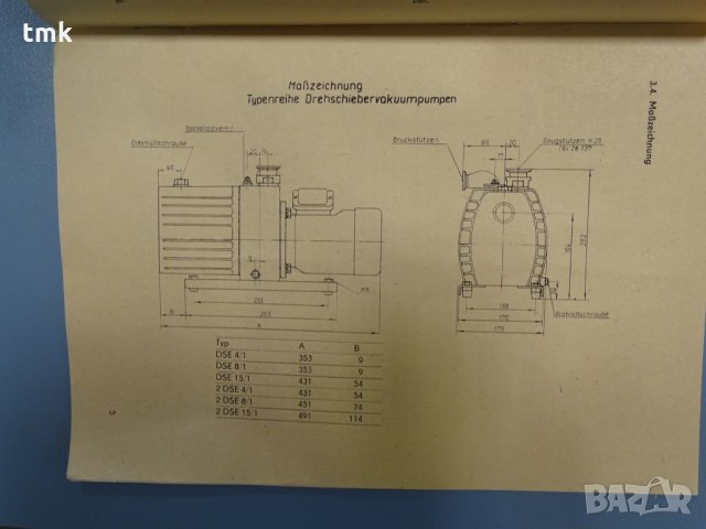 Вакуум помпа MLW DSE 4/2 , снимка 10 - Резервни части за машини - 31014786