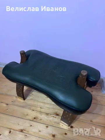 Египетско столче с перфектна кожа. Отлично състояние., снимка 5 - Антикварни и старинни предмети - 49807961