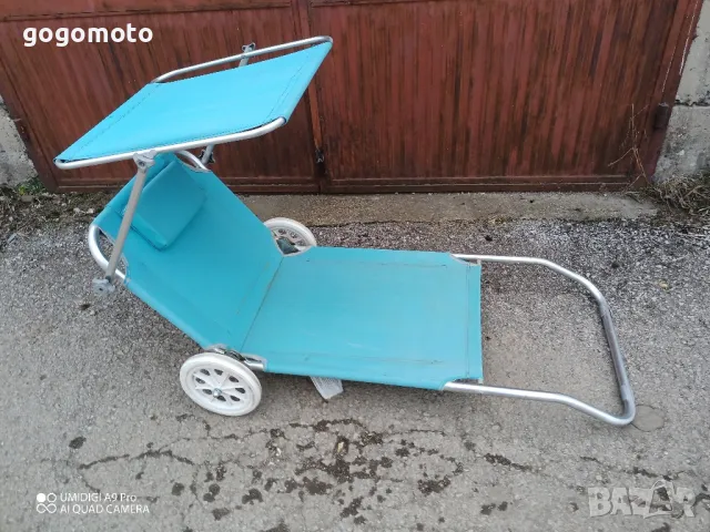 шезлонг на колела за плаж със сенник , снимка 8 - Други стоки за дома - 49059844