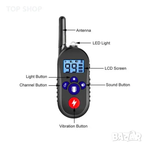 Защитен електрически нашийник POWERLIX, 600 метра, снимка 2 - Друга електроника - 48777027