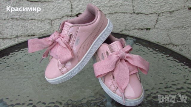 Детски маратонки Puma Basket Heart Patent , снимка 2 - Детски маратонки - 37984399