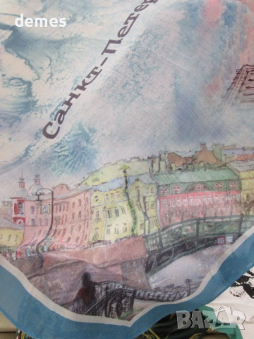 Красив шал от бамбукова коприна от Санкт Петербург, Русия, снимка 3 - Шалове - 52261677