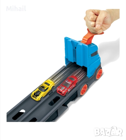 Мега автовоз и писта 2 в 1 Hot wheels , снимка 2 - Коли, камиони, мотори, писти - 52518074