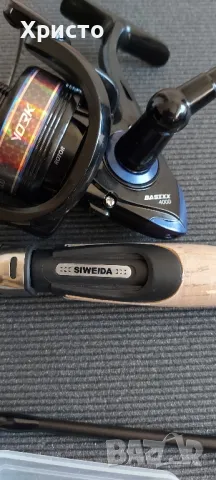 Нов комплект въдица с макара влакно и клатушки блесни, риболов, спининг , снимка 4 - Въдици - 49444306