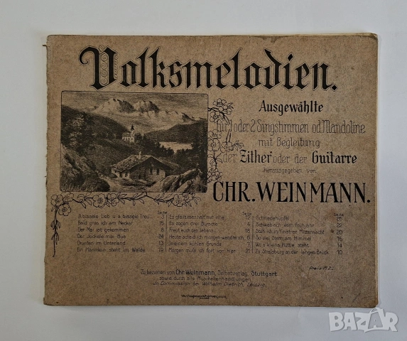 Стара баварска цитра, над 100 годишна, снимка 10 - Струнни инструменти - 53965644