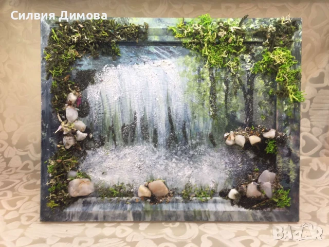 Картини с маслени бои и материали от природата, снимка 3 - Картини - 51299699