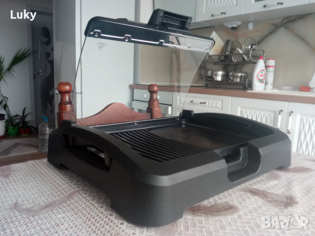 Продавам скара за барбекю Rohnson R-2510-2 200W.Размерите са на снимките., снимка 3 - Скари - 44815971