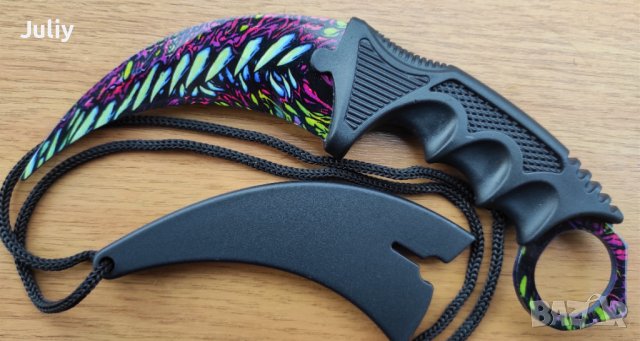 Карамбит - CS:GO / тренировъчен, затъпен /, снимка 14 - Ножове - 37075656