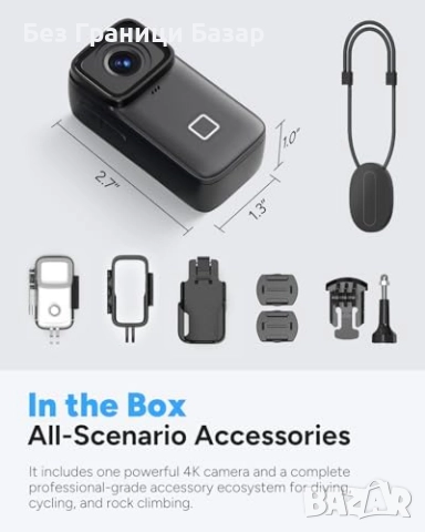 Нова Екшън камера SJCAM C200 Pro 4K, водоустойчива и стабилизирана за снимки видео, снимка 9 - Камери - 52544433
