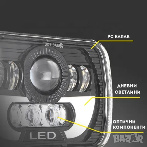 LED работен халоген 60 W, снимка 4 - Аксесоари и консумативи - 55863987