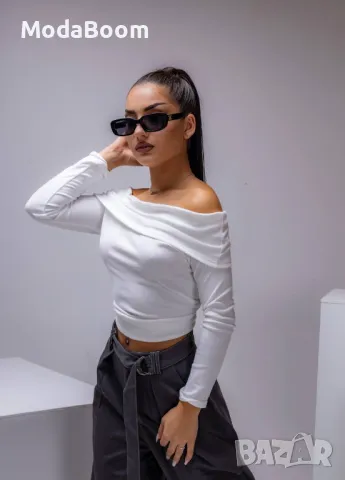 Бяла дамска блуза 